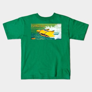 Vintage Aurora Model Kit Box Art - Flying Sub VTTBOTS Kids T-Shirt